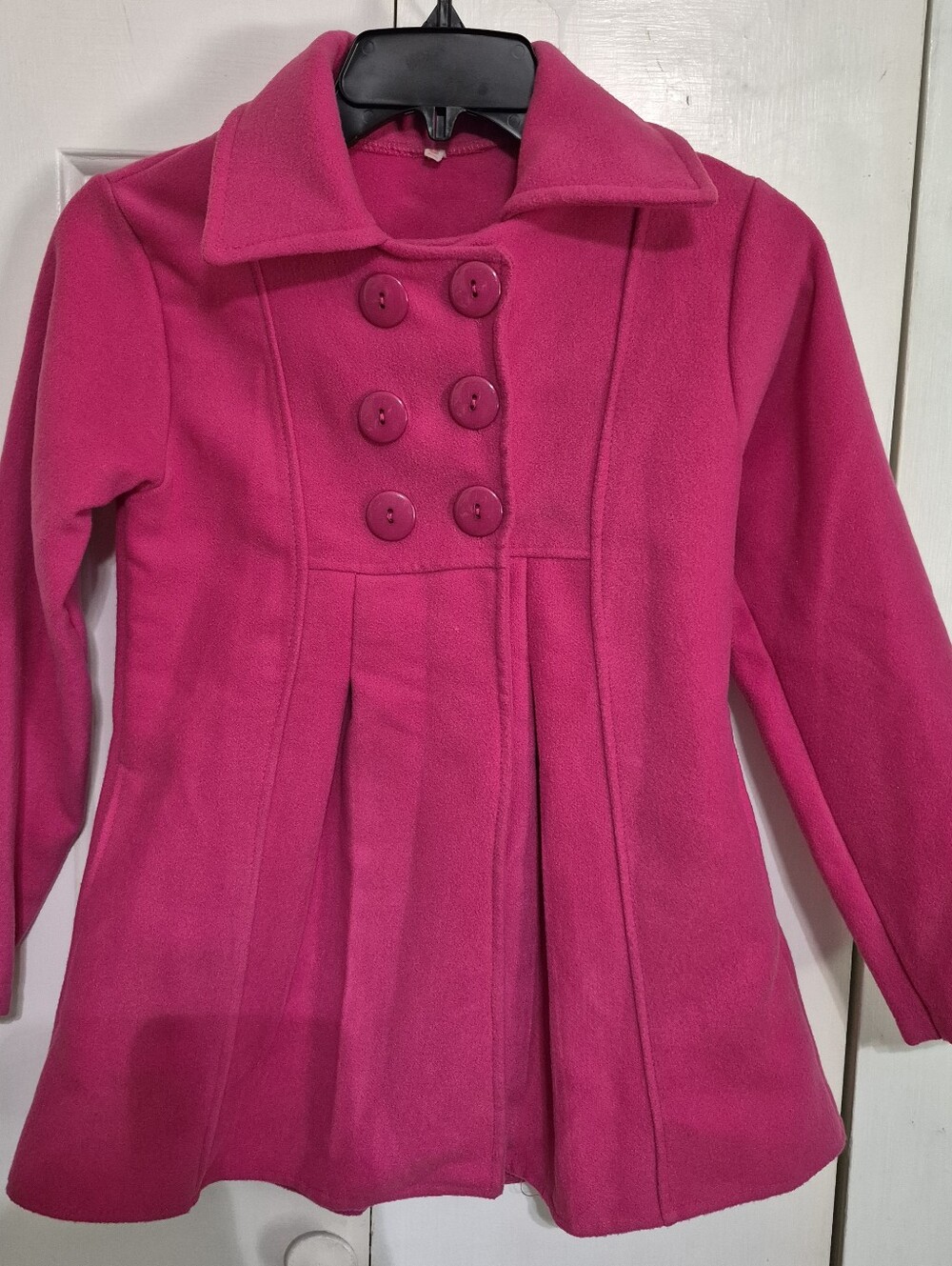 Girls Pink Pea Coat